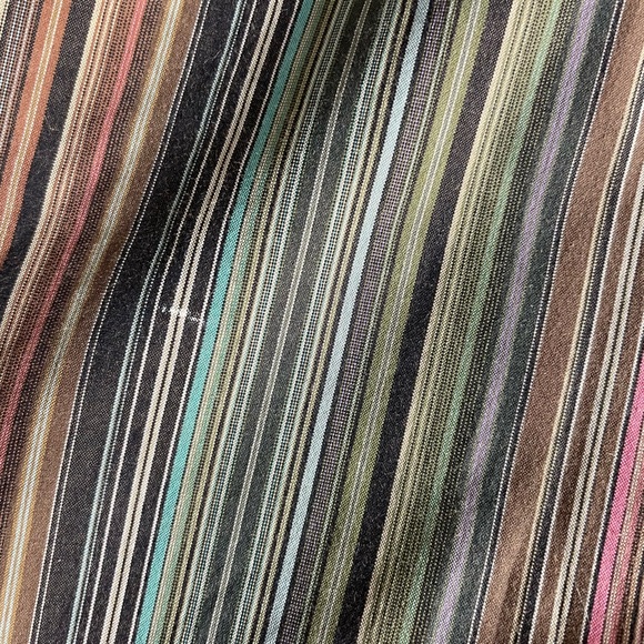 Faconnable Shirt Men Pinstripe Long Sleeve Button Down Multicolor Size XL - Picture 9 of 9